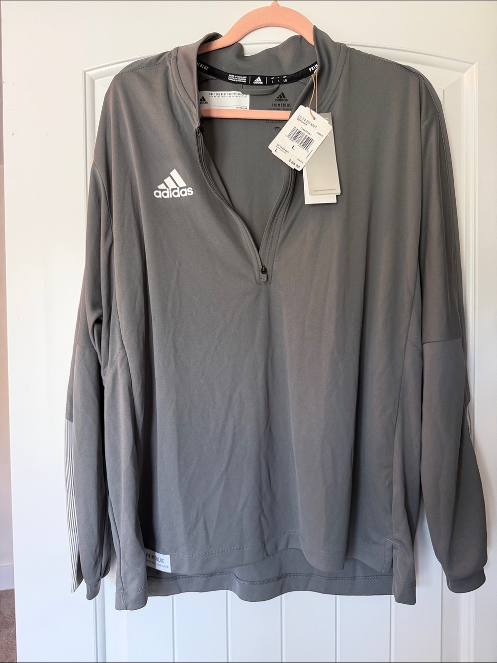 NWT adidas 1/4 zip knit